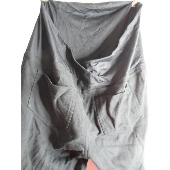 Isabel Maternity Ponte Pocket Maternity Legging Crossover Panel pull on Sz XL - Picture 6 of 8